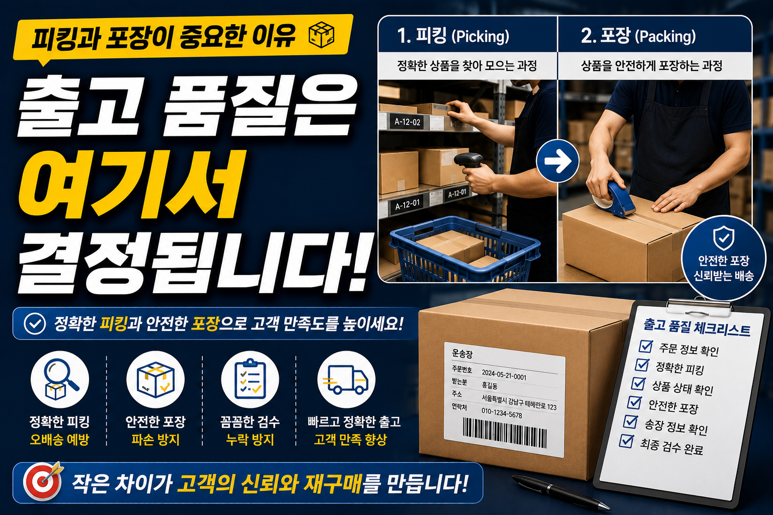 피킹과 포장이 중요한 이유는? 출고 품질은 여기서 결정됩니다