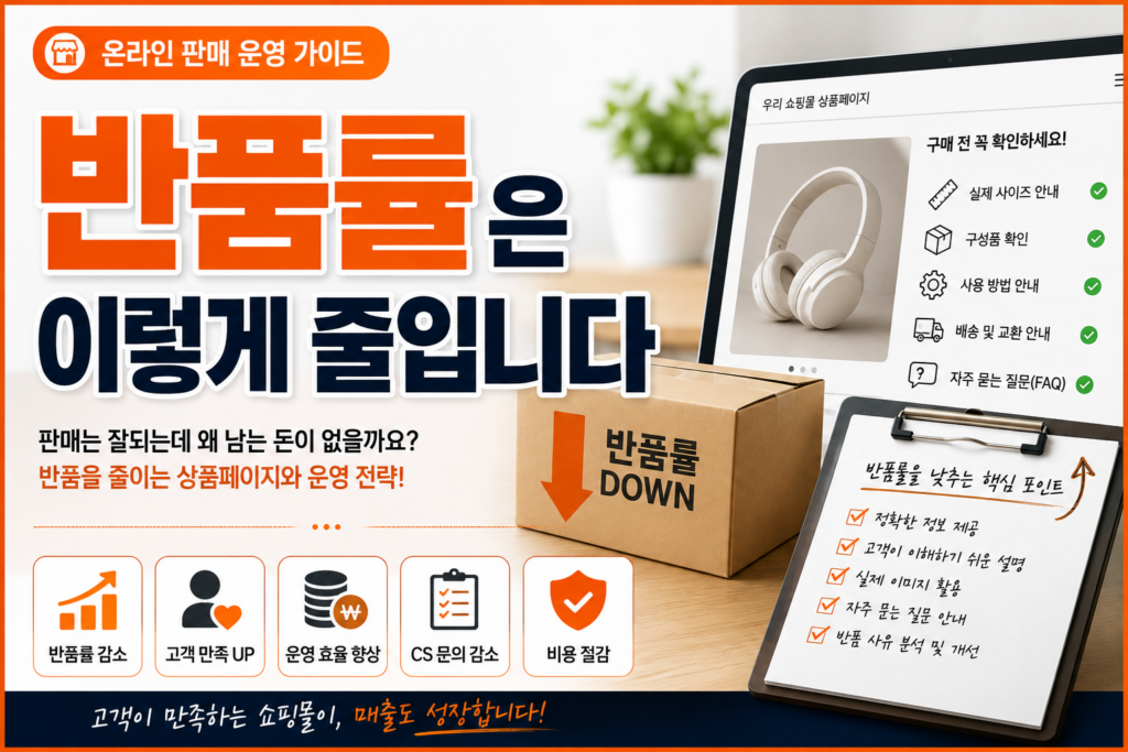 반품률이 높은 쇼핑몰에는 공통점이 있습니다 반품률이 높은 쇼핑몰에는 공통점이 있습니다