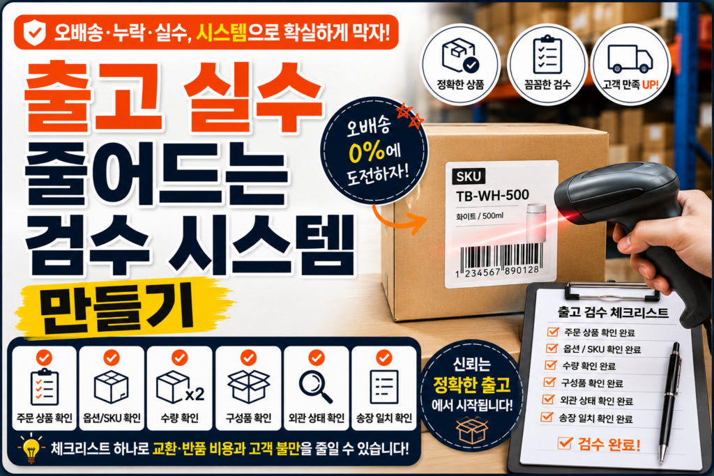 출고 실수가 줄어드는 검수 시스템 만들기 출고 실수가 줄어드는 검수 시스템 만들기