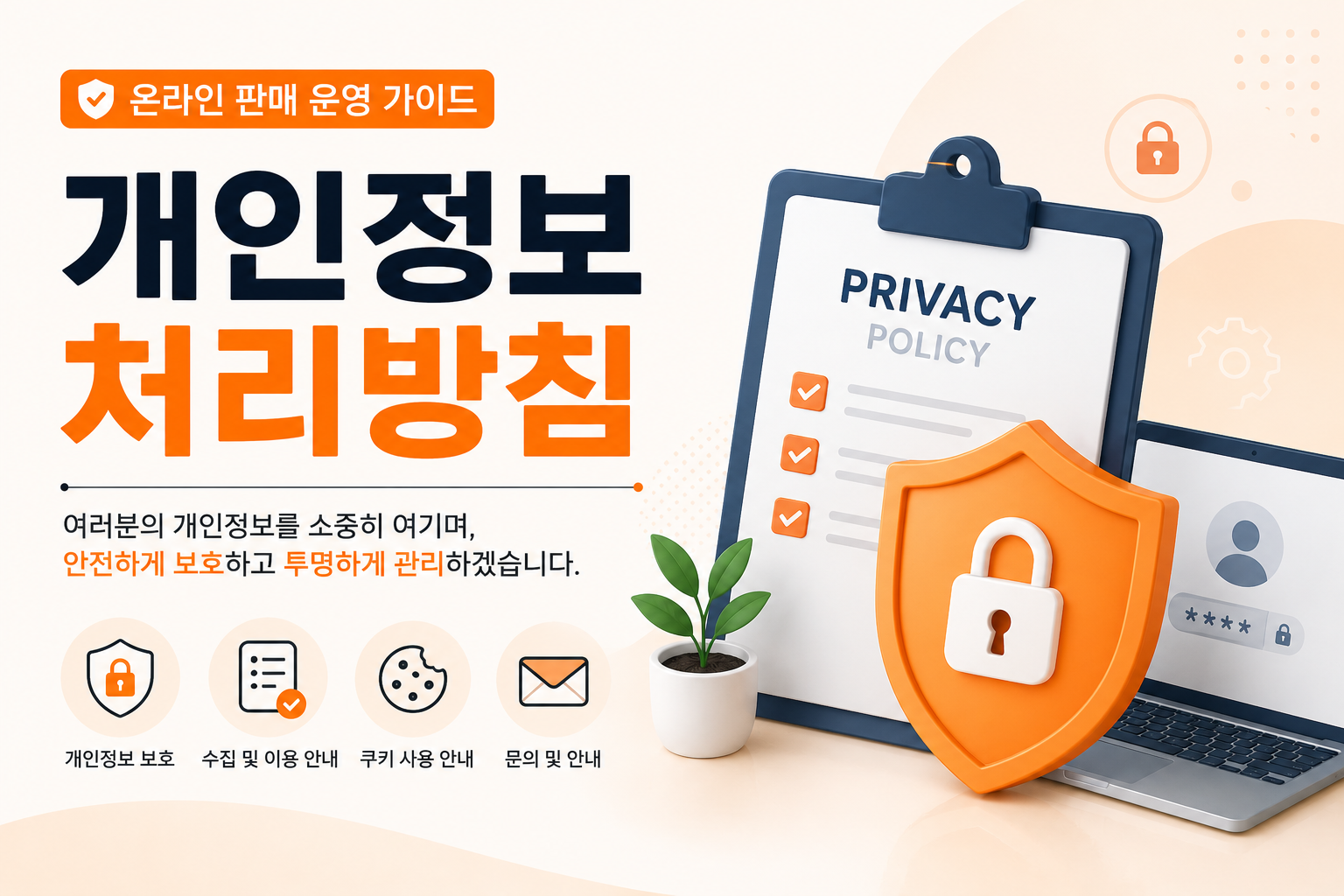 온라인 판매 운영 가이드 개인정보처리방침