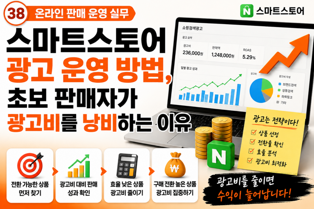 스마트스토어 광고 운영 방법 초보 판매자가 광고비를 낭비하는 이유 스마트스토어 광고 운영 방법 초보 판매자가 광고비를 낭비하는 이유