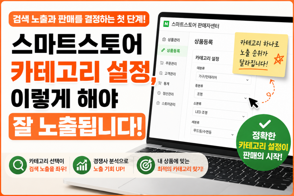 스마트스토어 카테고리 설정 검색 노출을 좌우하는 중요한 이유 스마트스토어 카테고리 설정 검색 노출을 좌우하는 중요한 이유