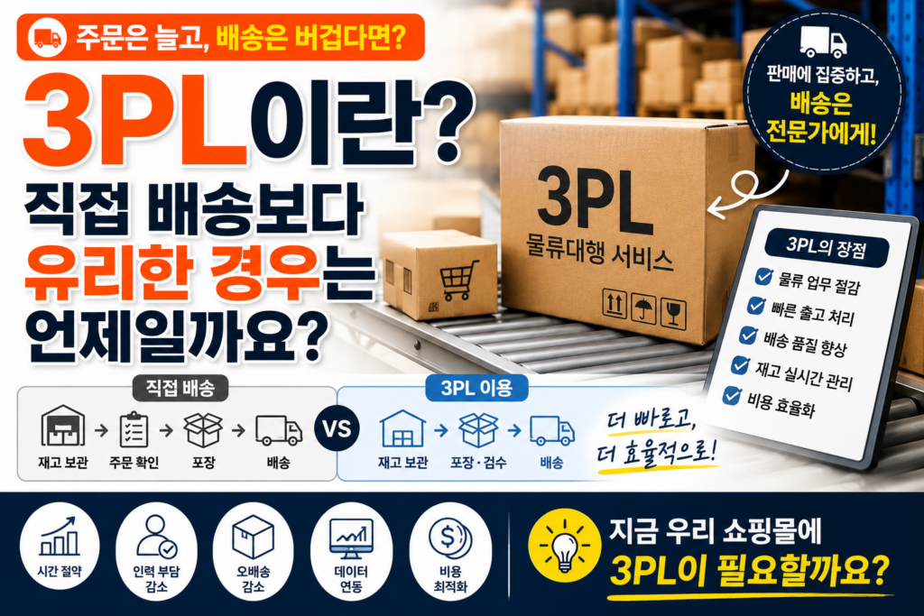 3PL이란? 직접 배송보다 유리한 경우는 언제일까요? 3PL이란? 직접 배송보다 유리한 경우는 언제일까요?