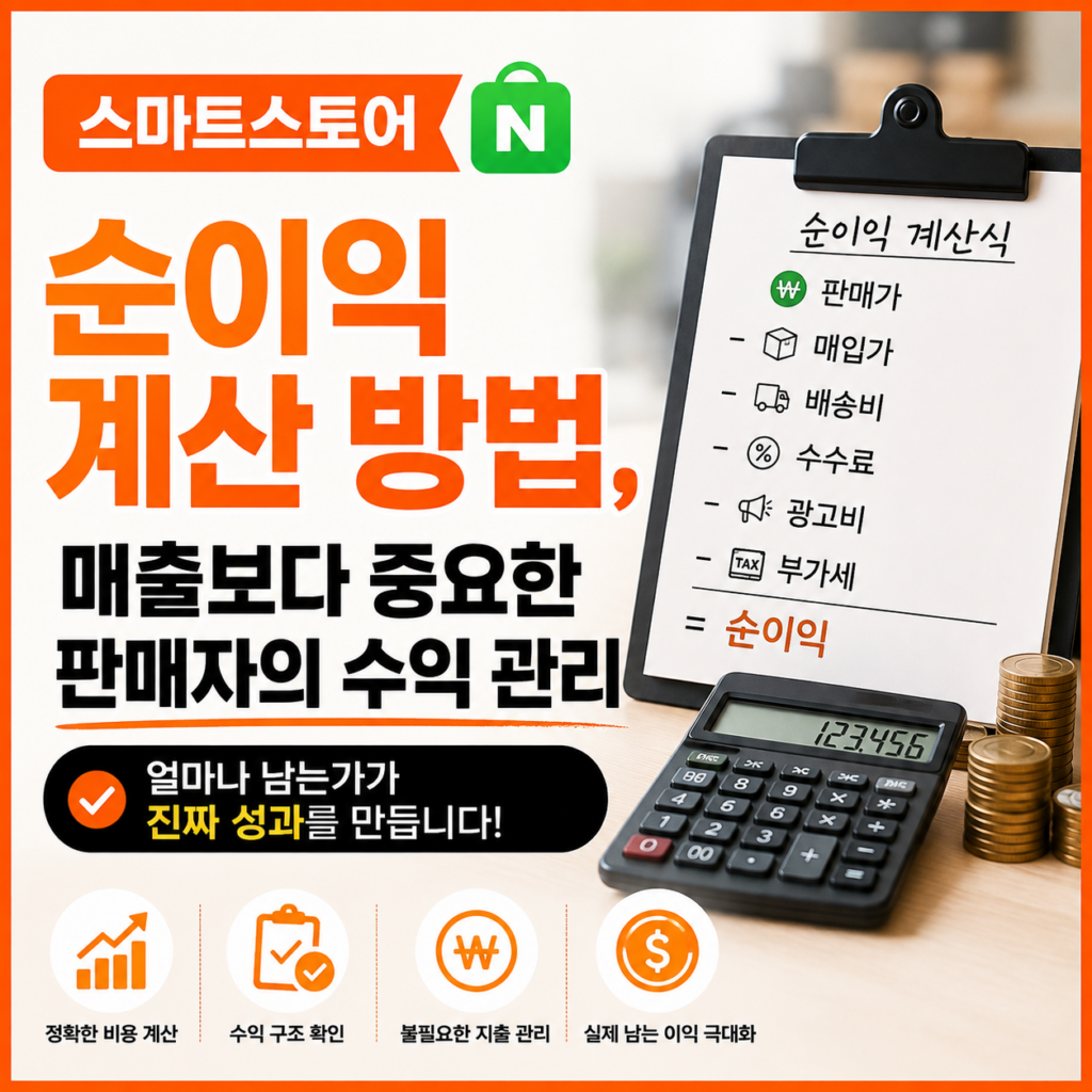 스마트스토어 순이익 계산 방법 매출보다 중요한 판매자의 수익 관리 스마트스토어 순이익 계산 방법 매출보다 중요한 판매자의 수익 관리